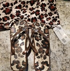 Nwt Brighton wedge flipflops